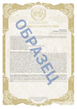 Образец Приложение к СТО 01.064.00220722.2-2020 Артем Сертификат СТО 01.064.00220722.2-2020 